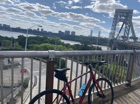 My first time biking over the GW bridge!! I went 5 miles into the 9W! My ultimate goal is to ...