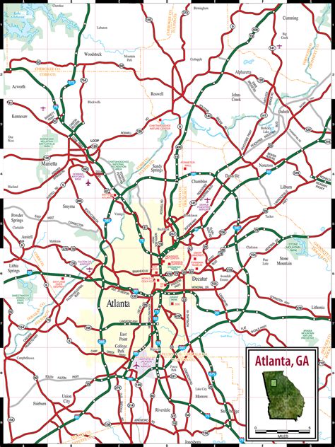 Map Of Atlanta Ga Area – Verjaardag Vrouw 2020