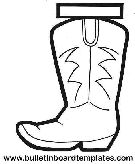 Printable Cowboy Boot - ClipArt Best