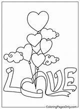 Love Coloring Page  Free Printable Pages sketch template