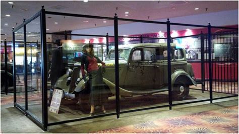 Bonnie and Clyde's bullet riddled "death car" is on display at Whiskey ...