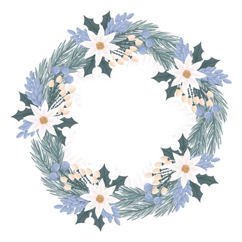 Vector Christmas Wreath 262040 Vector Art at Vecteezy