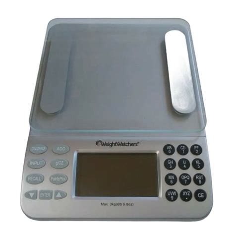 WEIGHT WATCHERS ELECTRONIC FOOD SCALE USER MANUAL Pdf Download | ManualsLib