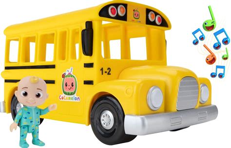 CoComelon Official Musical Yellow School Bus, Plays Clips from 'Wheels ...