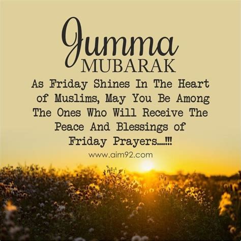 60+ Beautiful Jumma Mubarak Dua, Quotes & Wishes (images) | islamtics