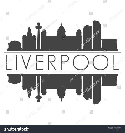 Liverpool England Uk Skyline Vector Art Stock Vector (Royalty Free ...