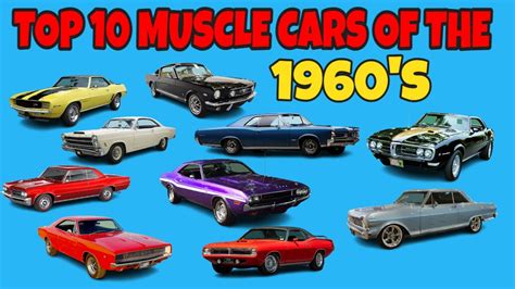 HIGH REVING DETROIT MUSCLE CARS OF THE 1960s - YouTube