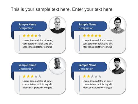 Customer Feedback Testimonials PowerPoint Template