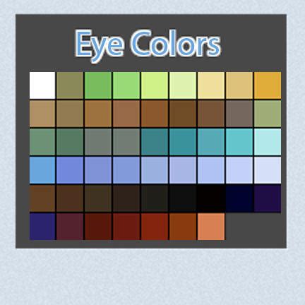 Eye Color Swatches by Linkdb on DeviantArt