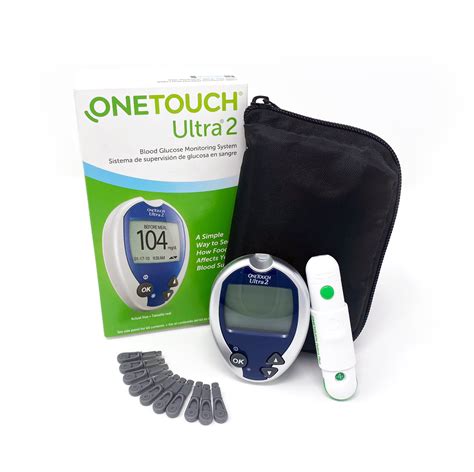 OneTouch Ultra 2 Blood Glucose Meter | Glucose Monitor For Blood Sugar Test Kit | Includes Blood ...