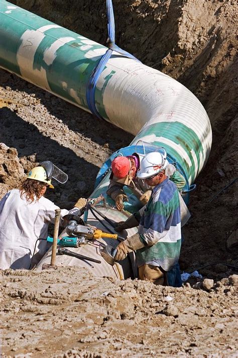 Gas Pipeline Construction Photograph by Jim West