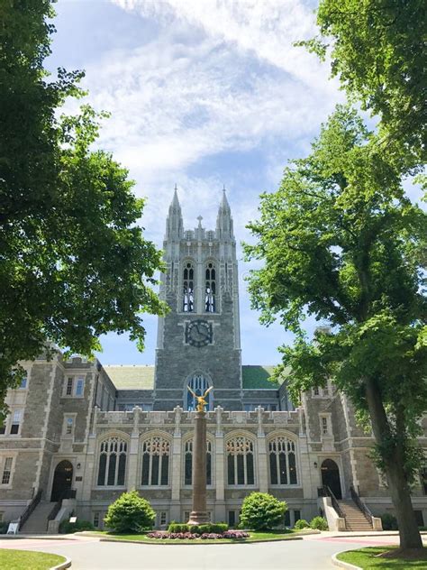 Gasson Hall editorial stock image. Image of clouds, hall - 109039084