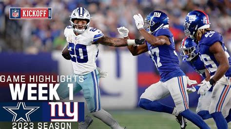 Sunday Night Football highlights: Cowboys-Giants score, top plays