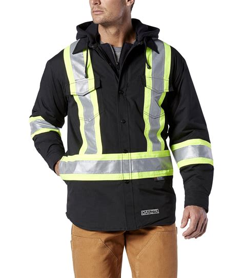 Ideal for construction workers and truck drivers, our Dakota Hi Vis jacket meets CSA regulations ...