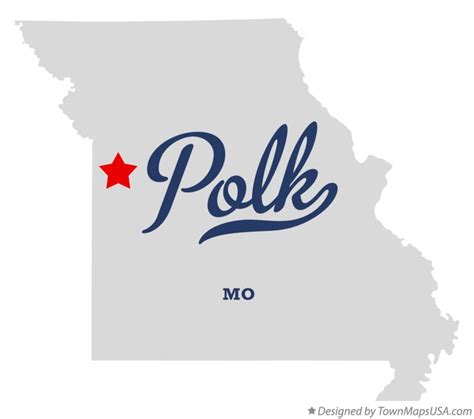 Map of Polk, Cass County, MO, Missouri