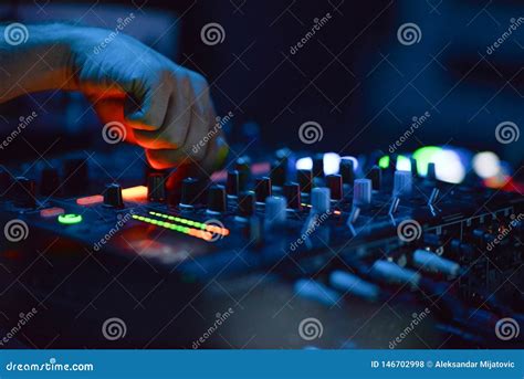 DJ Music night club stock photo. Image of night, performing - 146702998