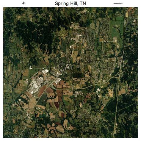 Aerial Photography Map of Spring Hill, TN Tennessee