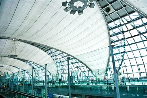 Departure Gate and hall in the new Airport — Stock Photo © Hackman #5812192