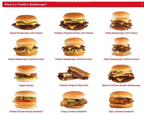 Online Menu of Freddys Frozen Custard & Steakburgers Restaurant, Denver, Colorado, 80238 - Zmenu