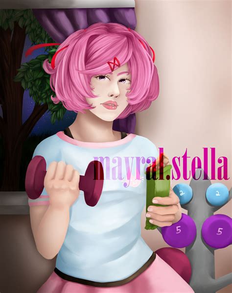 The Beginning of Buff Natsuki by mayralstella on DeviantArt