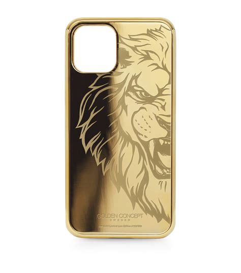 Golden Concept multi Lion iPhone 12 Pro Case | Harrods UK