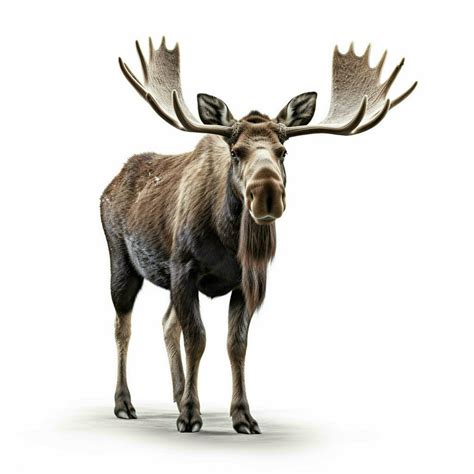 Moose with white background high quality ultra hd 30659351 Stock Photo ...