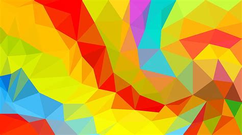 Red Blue Yellow Geometric Shapes Geometric, HD wallpaper | Peakpx