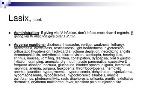 PPT - LPN Initial IV Push Medication List PowerPoint Presentation, free download - ID:5197226