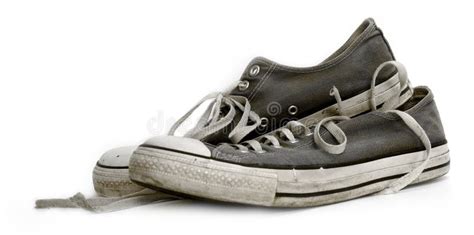 Old Used and Worn Out Sneakers or Trainers Stock Image - Image of laces, trainers: 4578907