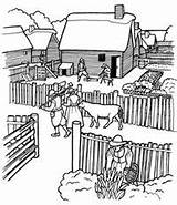 Plimoth Plantation And Wampanoag coloring Pages  Holidays sketch template