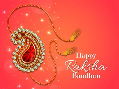 Premium Vector | Rakhi card design for happy raksha bandhan celebration