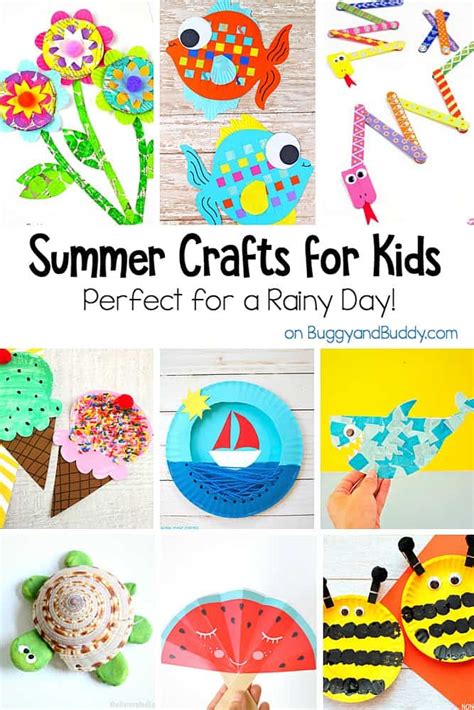 Fun Summer Crafts for Kids for a Rainy Day - Buggy and Buddy