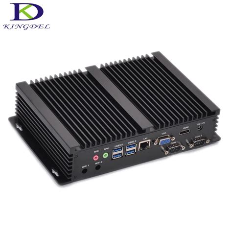 Fanless Industrial Mini PC Windows 10 Rugged ITX Aluminum Case Intel ...