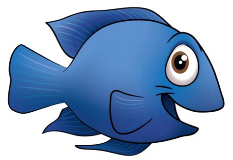 Lil Blue Fish by Stephen Feehily, via Behance | Cartoon fish, Fish clipart, Fish