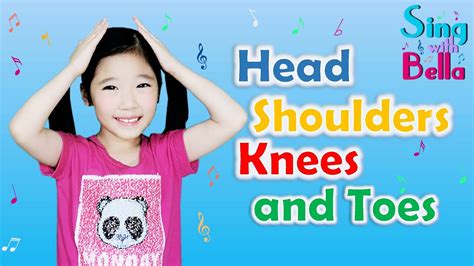 Head Shoulders Knees and Toes With lyrics | Kids Action Songs | Sing ...