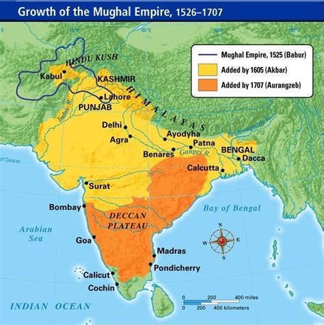 Mughal Empire Map | Mughal empire, Indian history facts, Mughal