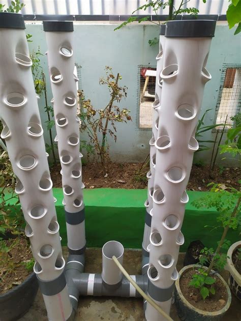 DIY Vertical Hydroponic System with 4 Towers