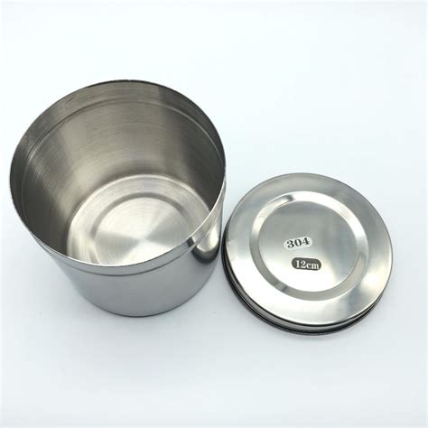 Stainless Steel Container Oil Cylinder Dressing Jar Cotton Ball Cylinder Tin-in Ornaments from ...