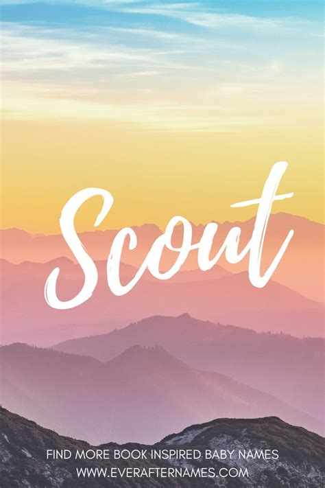 Book Inspired Baby Names - Scout in 2021 | Baby girl names, Mystical ...