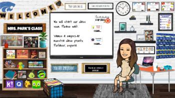 Bitmoji Classroom Google Slide Template by MrsParkShine | TPT