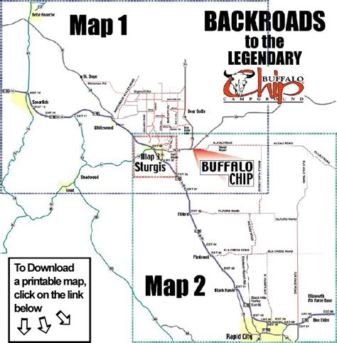 Maps - Legendary Sturgis Buffalo Chip | Sturgis rally, Sturgis, Rally