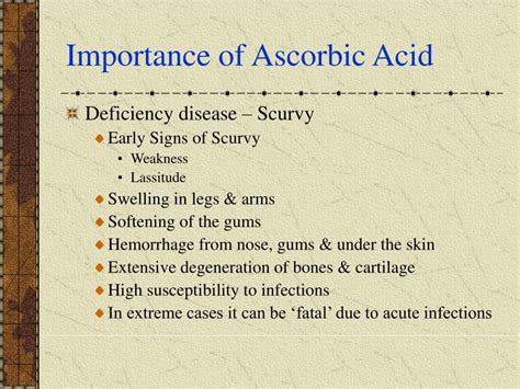 PPT - Ascorbic Acid - [Vitamin C] PowerPoint Presentation, free download - ID:3570619