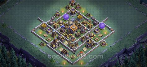 Top Builder Hall Level 9 Anti 3 Stars Base with Link - Clash of Clans - BH9 Copy - (#22)