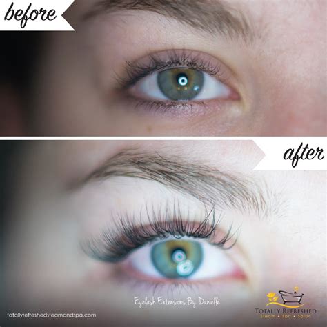 Before & After Hybrid Eyelash Extensions by Danielle - Eyelash ...