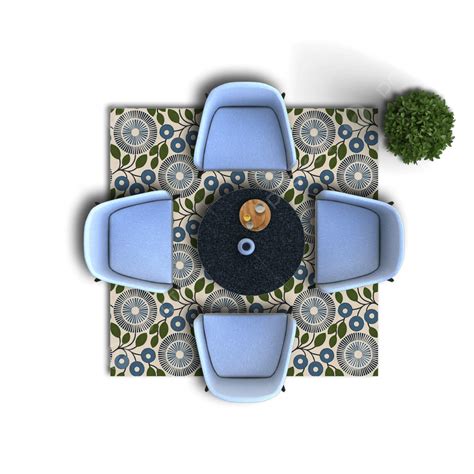dining table set png top view