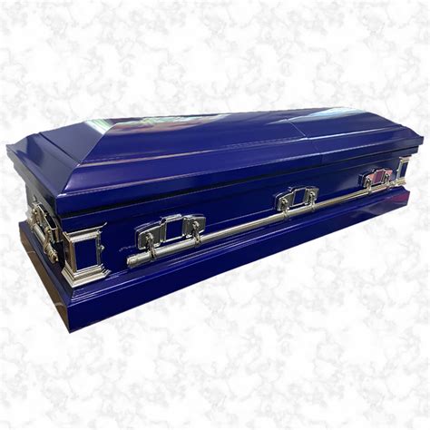 Devotion Navy Blue - METAL - American casket - The Funeral Outlet