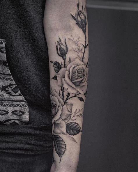 Rose Vine Tattoo Sleeve