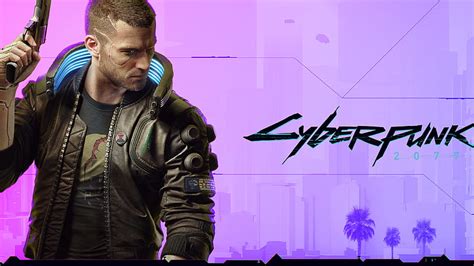 V In Purple Background Cyberpunk 2077, HD wallpaper | Peakpx