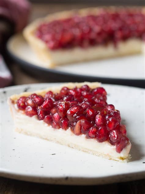 Cream Cheese Tart with Pomegranate - A Spicy Perspective