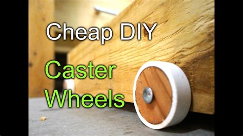 Cheap DIY caster wheels - workbench drawers - YouTube